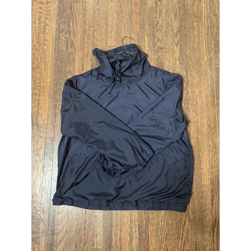 Real Clothes Saks Fifth Avenue Navy Blue Pullover Anorak Jacket XL Windbreaker
